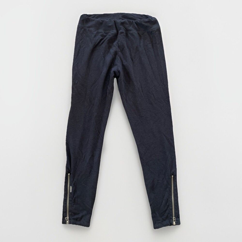 Sundry Cotton Ankle Zip Womens 4 Leggings Joggers Dark Gray Tapered Leg Pants‎